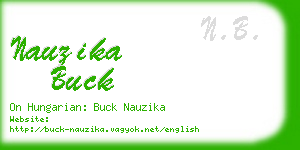 nauzika buck business card